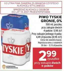 Stokrotka Market Piwo Tyskie Gronie, 0% oferta