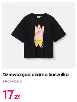 Pepco Dziewczęca czarna koszulka z Patrykiem oferta