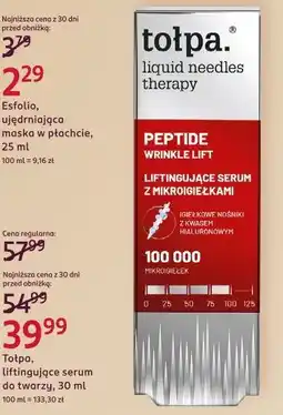 Rossmann Tołpa, liftingujące serum do twarzy oferta