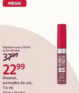 Rossmann Rimmel, pomadka do ust oferta