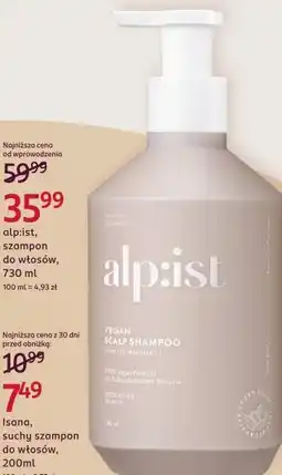 Rossmann alpist, szampon do włosów oferta