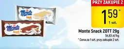 Delikatesy Piotruś Pan Zott Monte Snack oferta