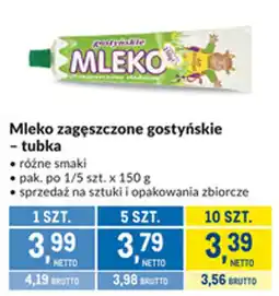 Makro Mleko zagęszczone gostyńskie oferta