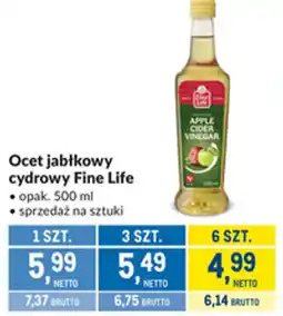 Makro Ocet jabłkowy cydrowy Fine Life oferta