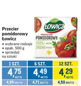 Makro Przecier pomidorowy Łowicz oferta