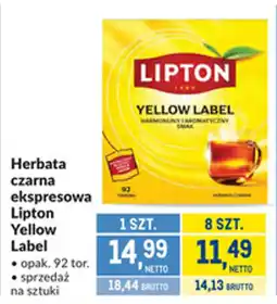 Makro Herbata czarna ekspresowa Lipton oferta