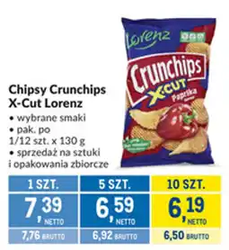 Makro Chipsy Crunchips X-Cut Lorenz oferta