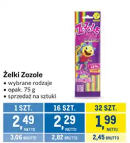Makro Żelki Zozole oferta