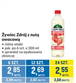 Makro Żywiec Zdrój z nutą owocową oferta