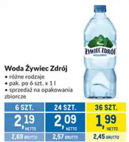 Makro Woda Żywiec Zdrój oferta