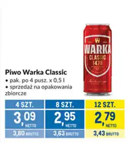 Makro Piwo Warka Classic oferta