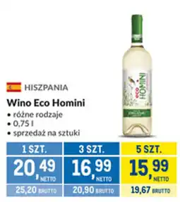 Makro Wino Eco Homini oferta