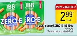 Delikatesy Piotruś Pan JBB Parówki z szynki ZERO-E oferta