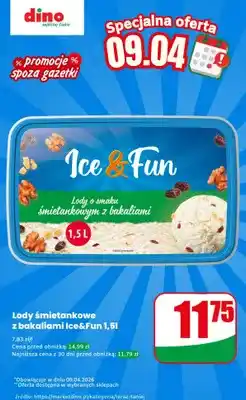 Dino Lody śmietankowe z bakaliami oferta