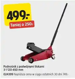 Jula Podnośnik z podwójnymi tłokami 3 t 120-450 mm oferta