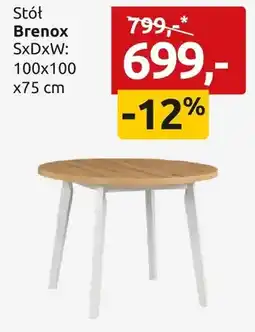 Black Red White Stół Brenox SxDxW: 100x100 x75 cm oferta