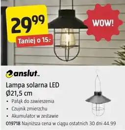Jula Lampa solarna LED Ø21,5 cm oferta