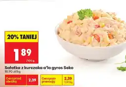 Biedronka Sałatka z kurczaka a'la gyros oferta