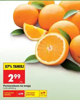Biedronka Pomarańcze na wagę oferta