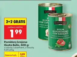 Biedronka Pomidory krojone z cebulą i czosnkiem oferta