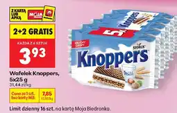 Biedronka Wafelek Knoppers Milk 2+3 GRATIS oferta