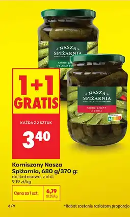Biedronka Korniszony Nasza Spiżarnia oferta