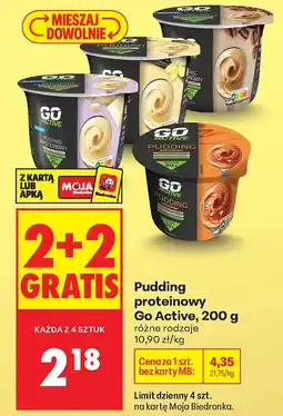 Biedronka Pudding Go Active oferta