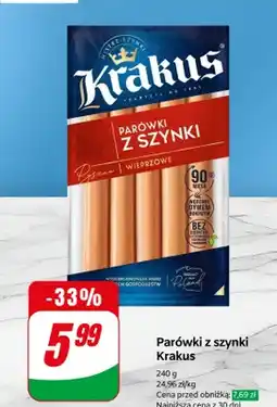 Dino Parówki z szynki wieprzowe oferta