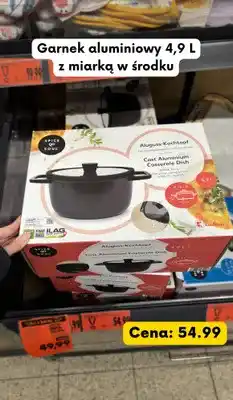 Kaufland Garnek aluminiowy z miarką w środku oferta