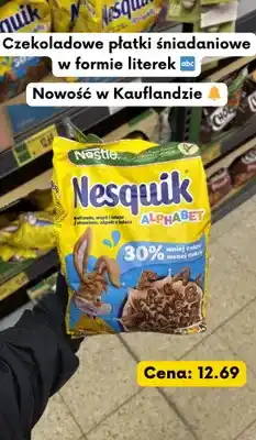 Kaufland Płatki śniadaniowe czekoladowe w formie literek oferta