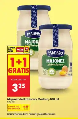Biedronka Majonez Madero oferta