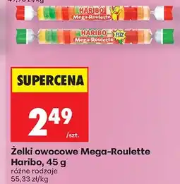 Biedronka Żelki owocowe Mega-Roulette, różne rodzaje oferta
