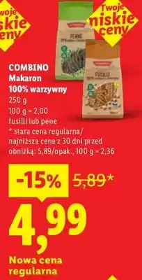Lidl Makaron 100% warzywny fusilli oferta
