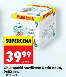 Biedronka Chusteczki nawilżane Aqua 9x52 szt oferta