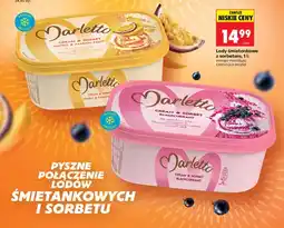 Biedronka Lody śmietankowe z sorbetem czarna porzeczka oferta