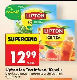 Biedronka Herbata Ice Tea Infuse black tea peach oferta