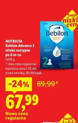 Lidl Mleko następne po 6 m-cu Bebilon Advance 2 oferta