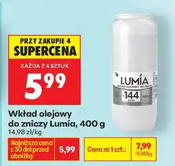 Biedronka Wkład olejowy do zniczy 144 h oferta