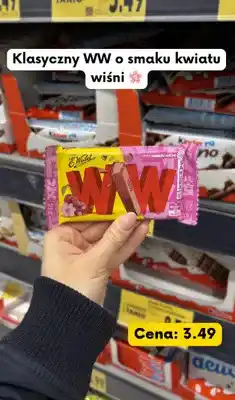 Kaufland Wafelek WW o smaku kwiatu wiśni oferta
