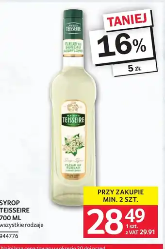 Selgros Syrop Teisseire oferta