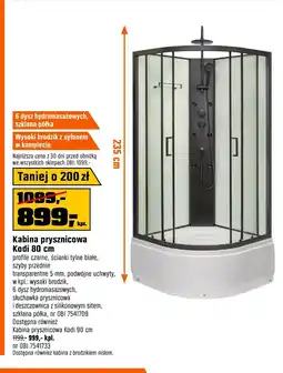 OBI Kabina prysznicowa oferta