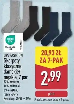 ALDI Skarpety Up2Fashion oferta