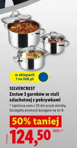 Lidl Zestaw garnków SilverCrest oferta