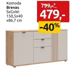 Black Red White Komoda Brevas oferta