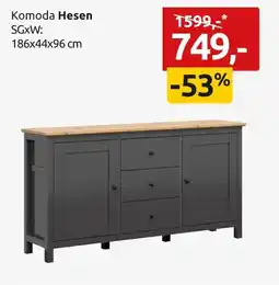 Black Red White Komoda Hesen 186 cm oferta