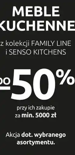 Black Red White Meble kuchenne z kolekcji Family Line i Senso Kitchens do -50% przy ich zakupie za min. 5000 zł oferta
