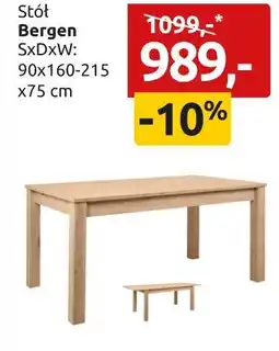 Black Red White Stół Bergen oferta