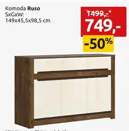 Black Red White Komoda Ruso 149 cm oferta