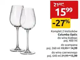 Black Red White Komplet 2 kieliszków Columba Optic oferta