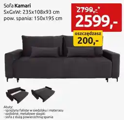 Black Red White sofa Kamari oferta
